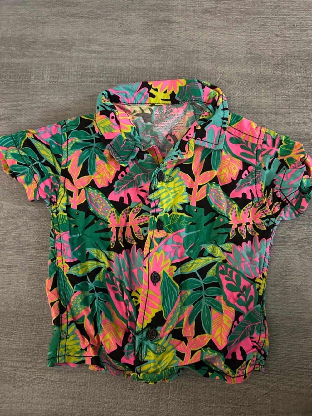 Baby Size 12M Hawaiian Button up shirt.